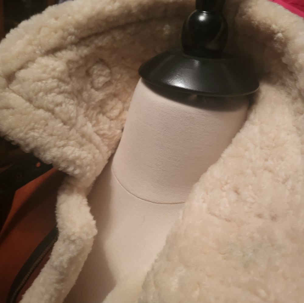 Shearling Lined Leather Parka - image 3